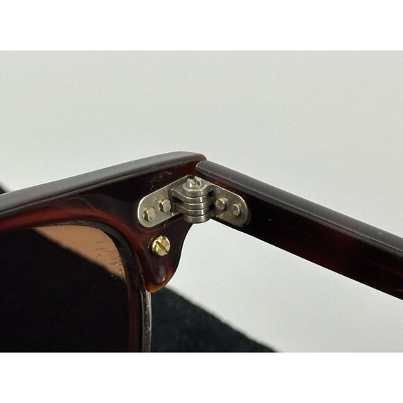 VINTAGE RAY-BAN CLUBMASTER W0366 WYAS TORTOISE BROWN FRAMES (C8-04) - Picture 10 of 16